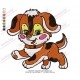 Cute Baby Dog Embroidery Design